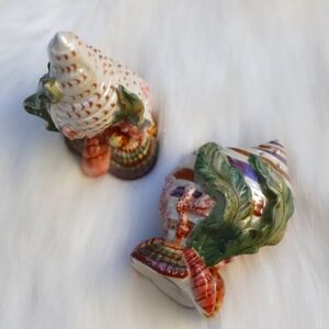 Fitz And Floyd Classics Sea Shell Salt And Pepper Shakers